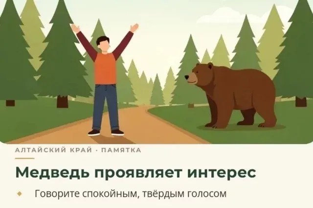 В Белокурихе из-за медведя ввели режим повышенной готовности